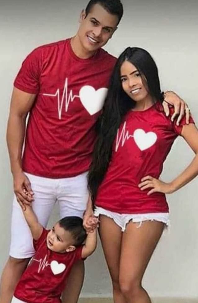 Camiseta manga corta  familia