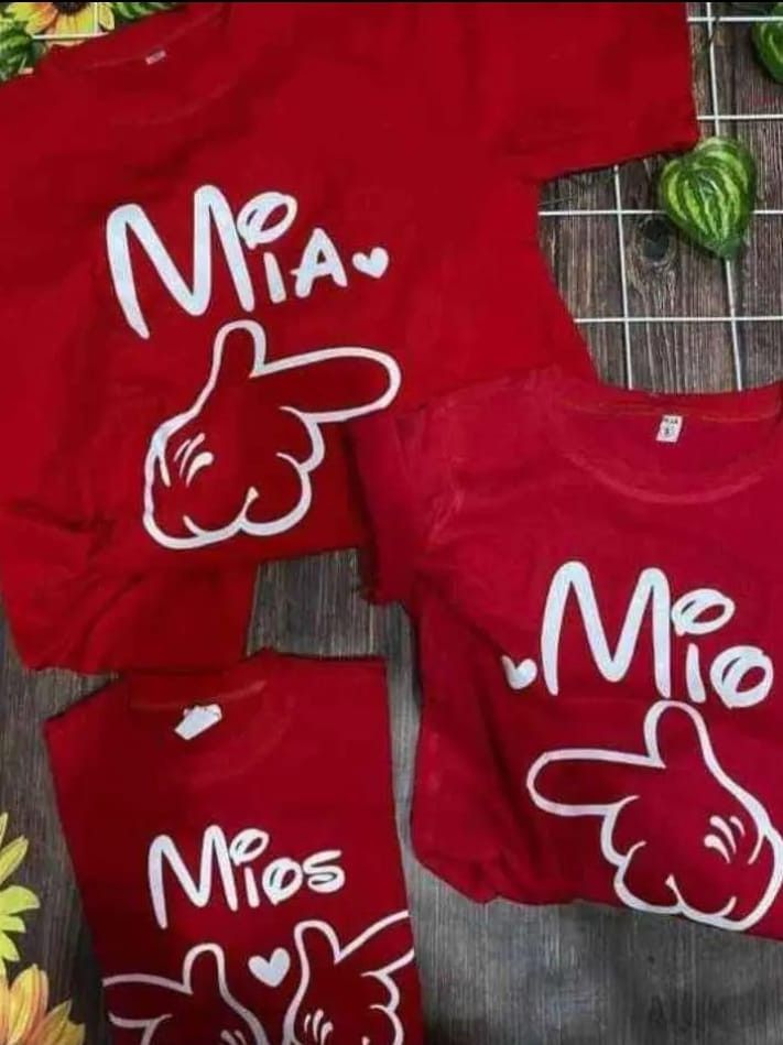 Camiseta manga corta  familia